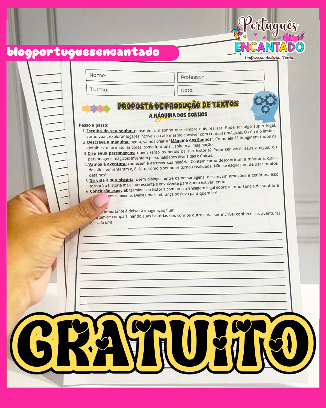 Proposta de produção de textos