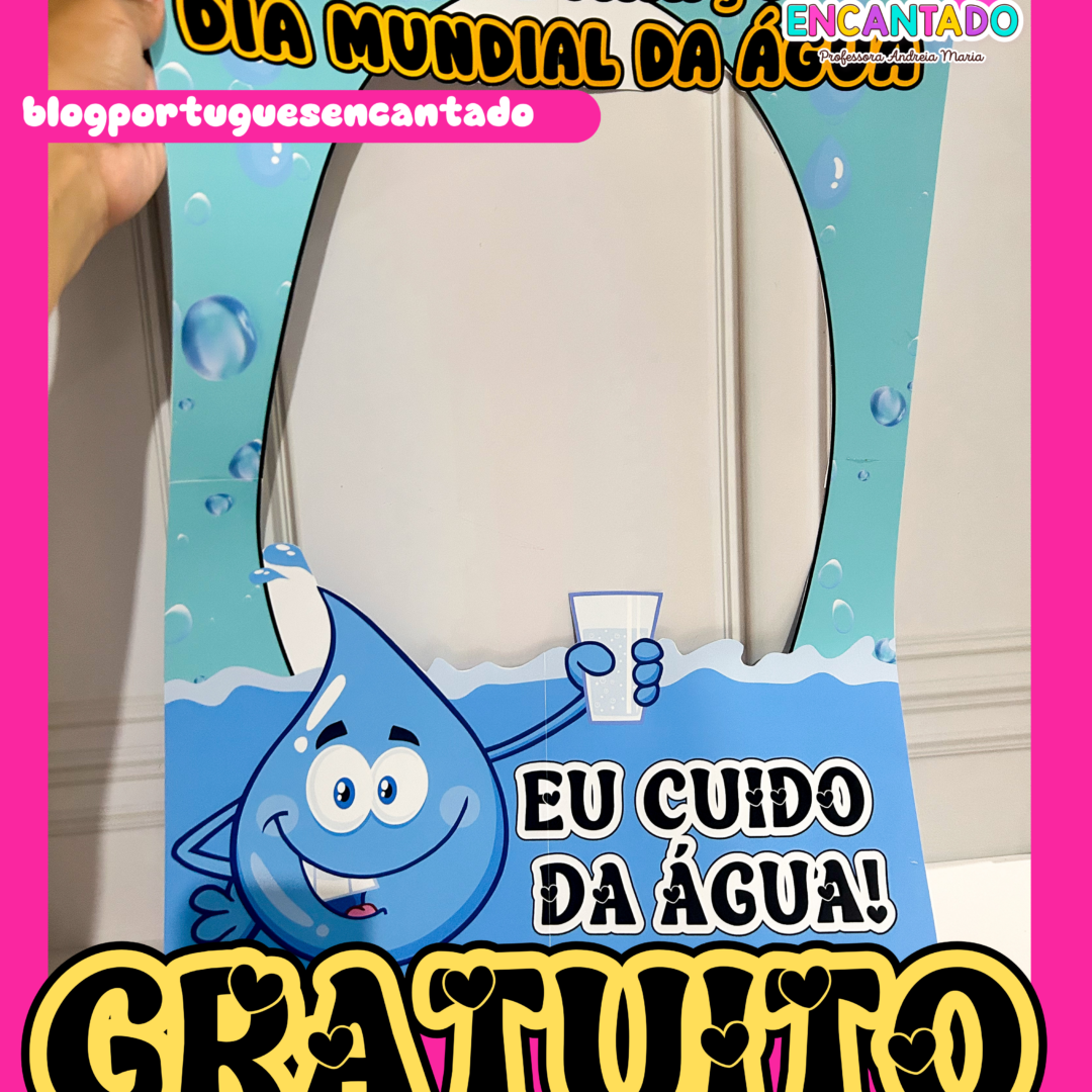 Moldura para fotos - Dia da água