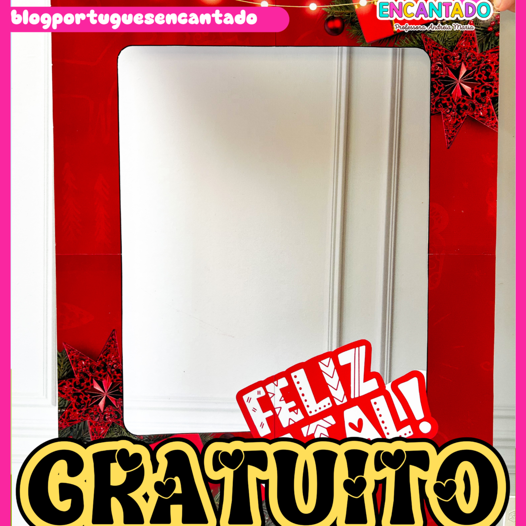 Moldura para fotos de natal