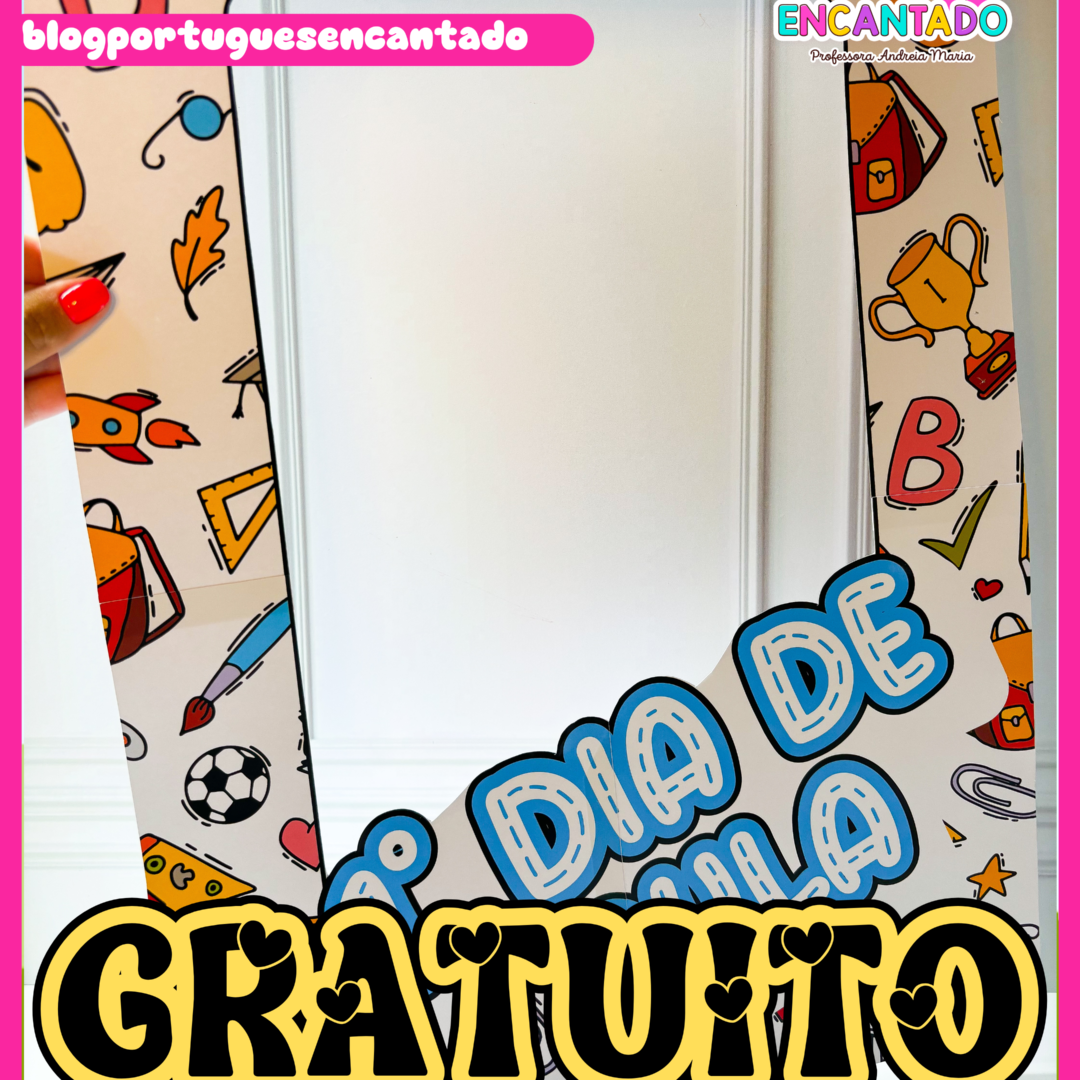 Moldura para fotos - Volta às aulas